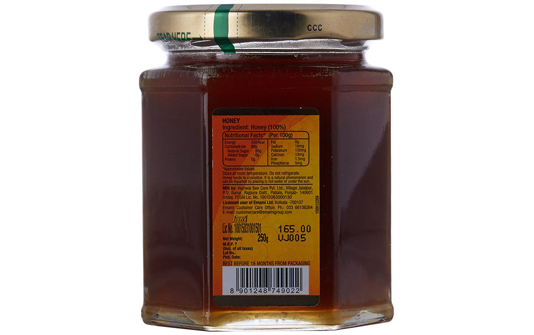 Zandu Pure Honey    Glass Jar  250 grams